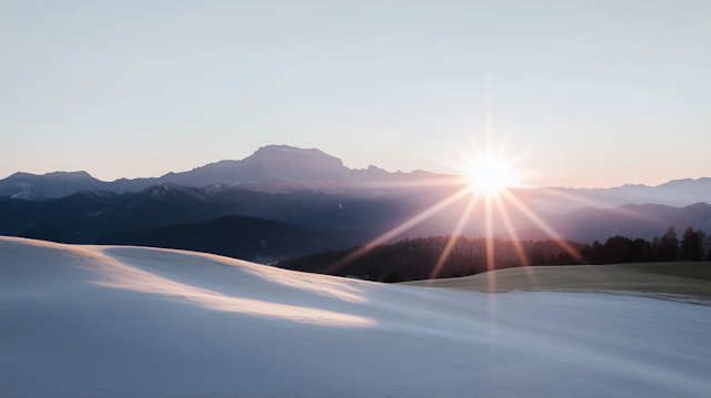 Serene Winter Sunrise