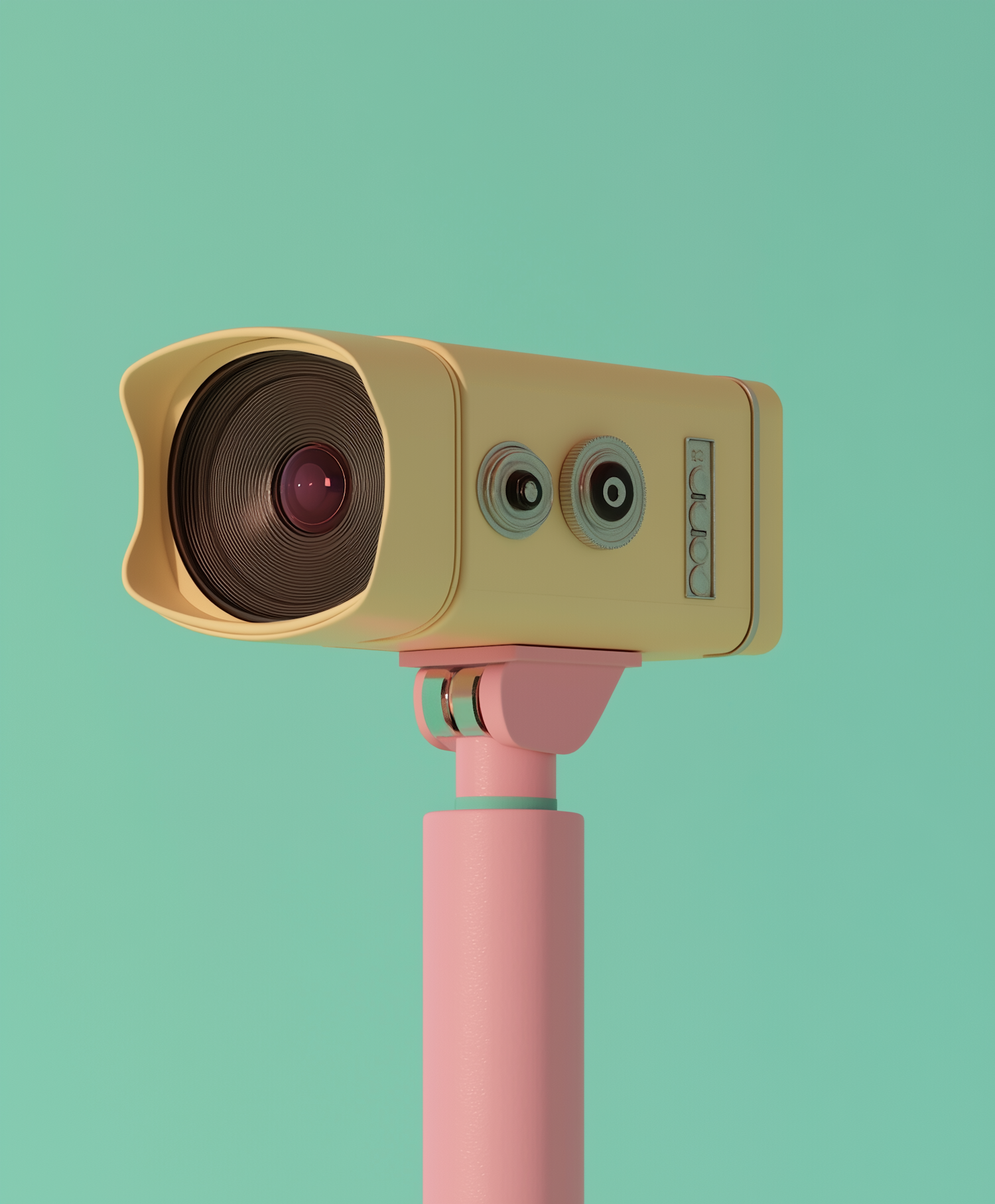 Stylized Anthropomorphic Vintage Camera