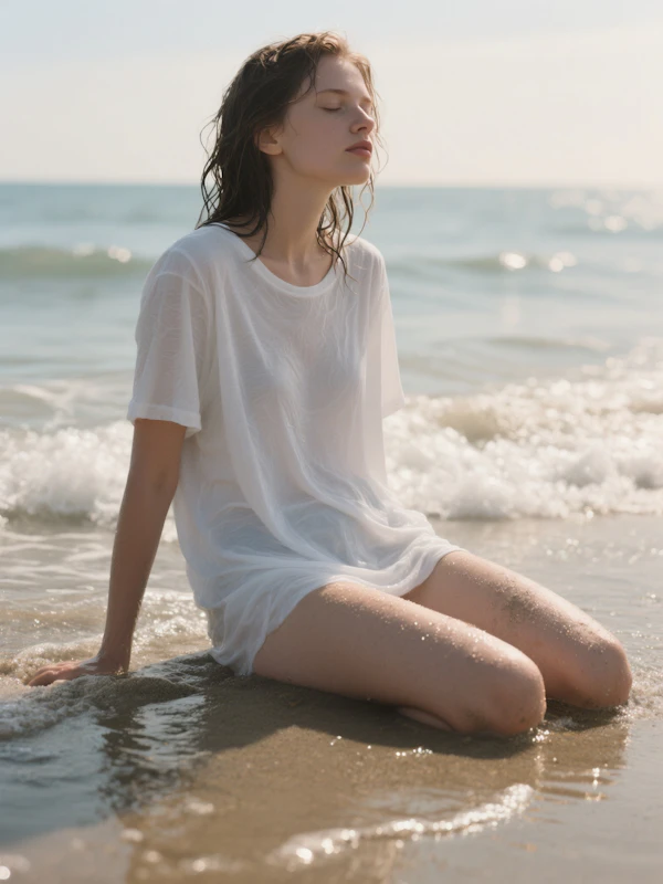 Serene Beach Moment