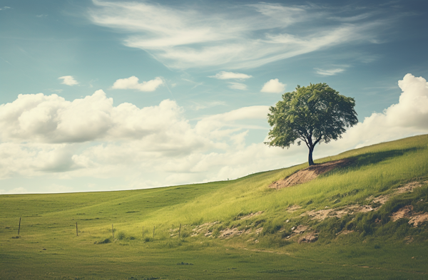 Serenity Under the Solitary Tree