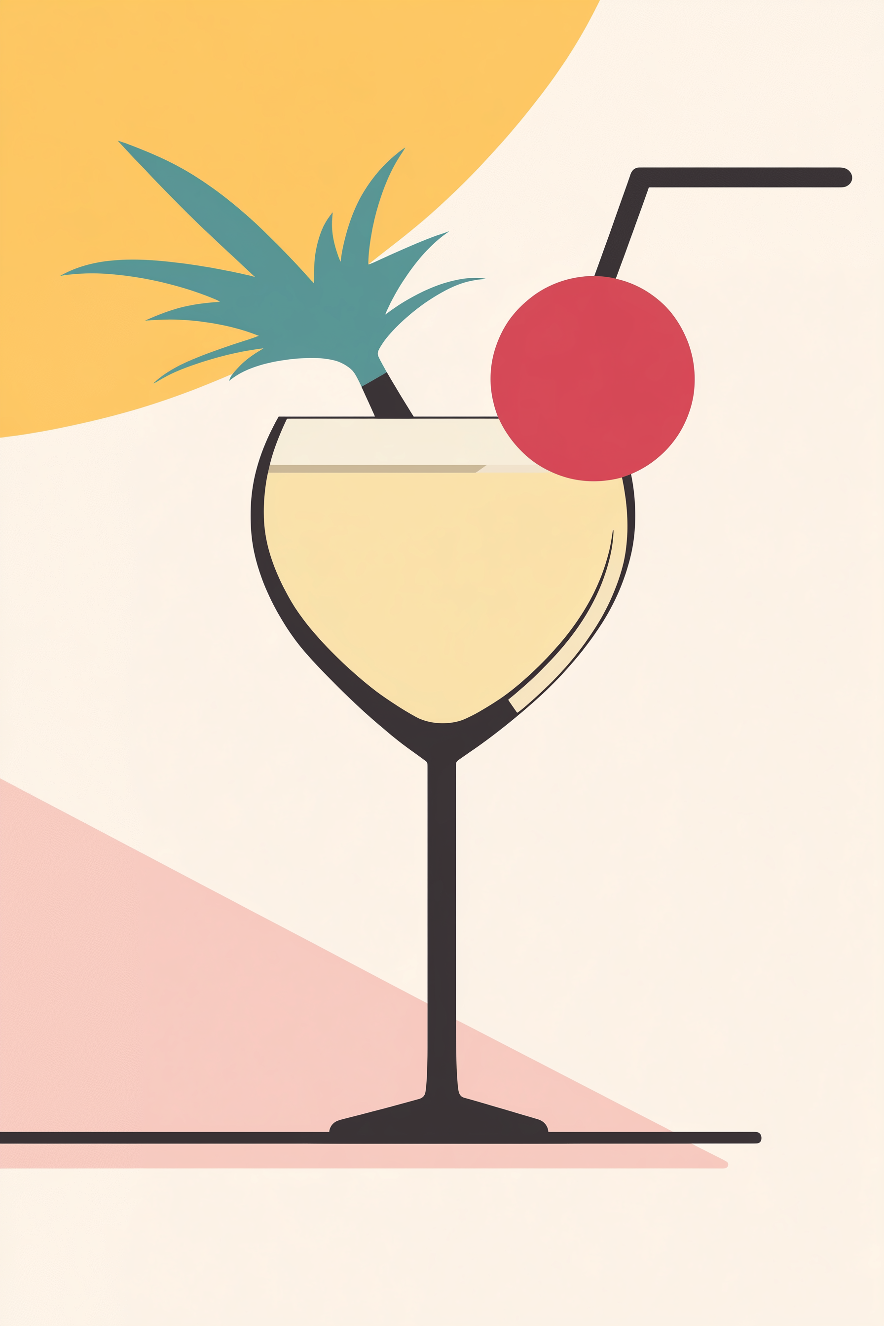 Stylized Cocktail Illustration