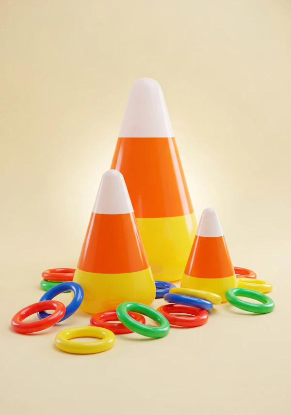 Candy Corn Cones