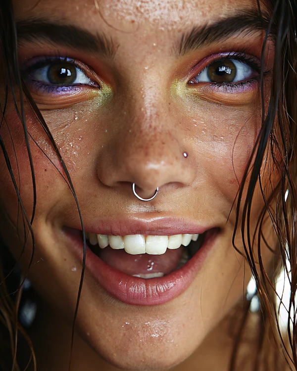 Vibrant Portrait Close-Up