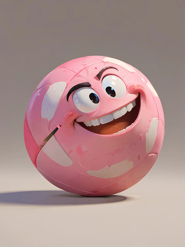 Whimsical Pink Sphere