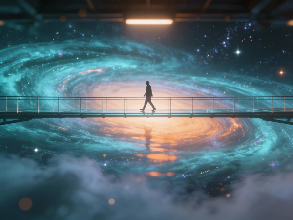 Cosmic Bridge Crossing
