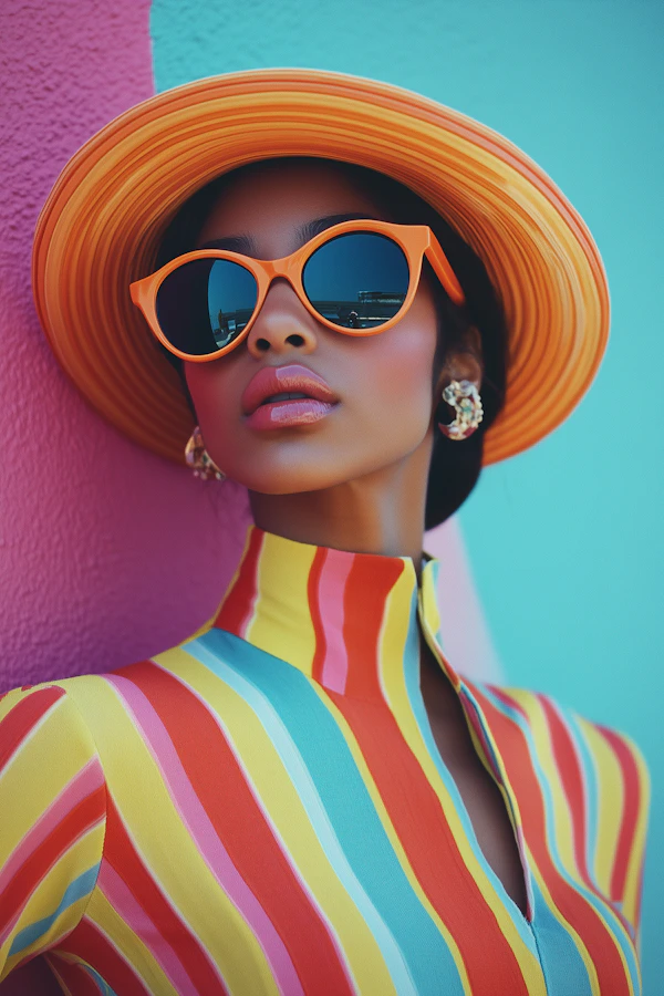 Vibrant Fashion Portrait