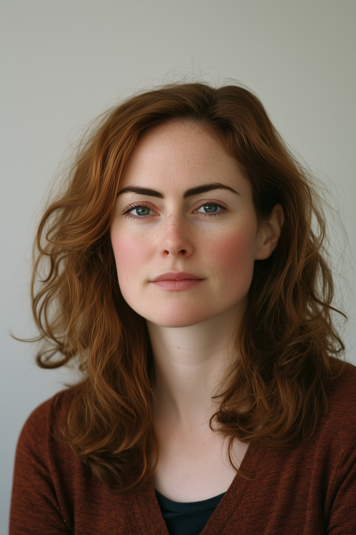 Portrait of a Woman with Auburn Hair