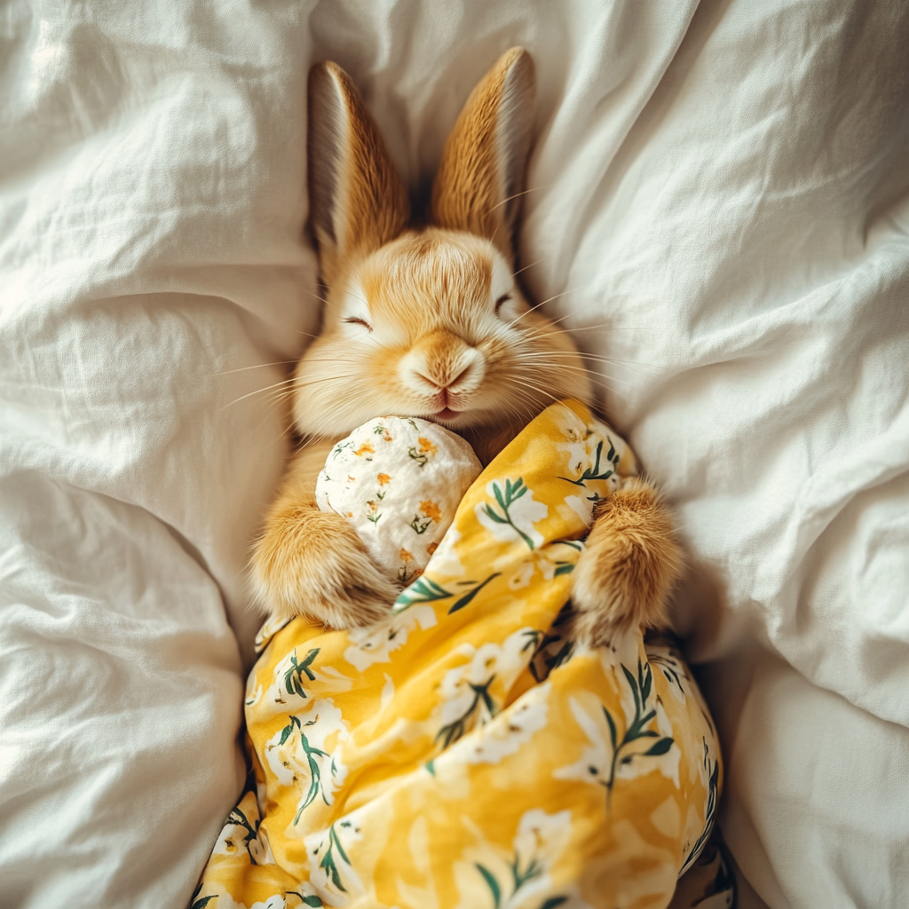 Cozy Rabbit in Bed Photo on Lummi