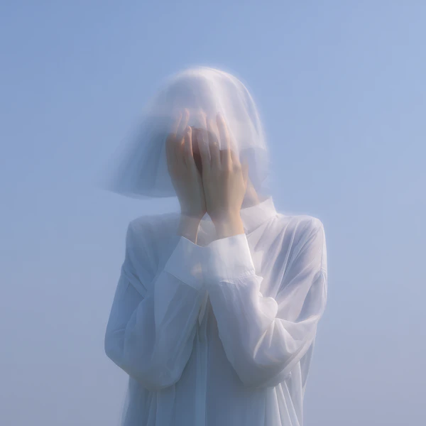 Ethereal Veiled Portrait