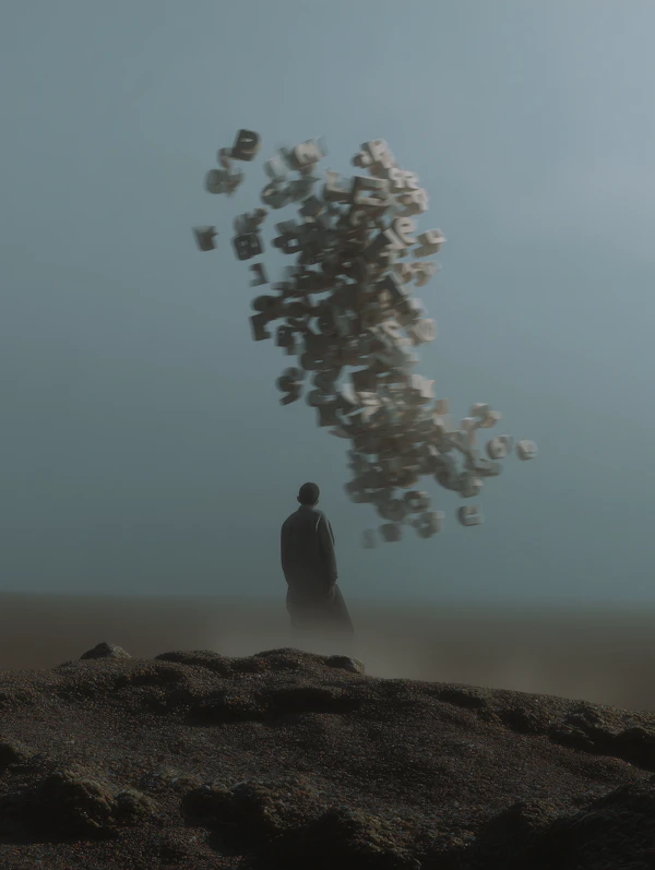 Surreal Figure Scene