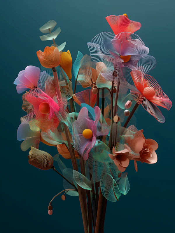 Abstract Floral Art