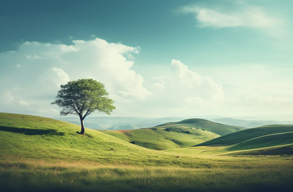 Solitary Tree at Dawn