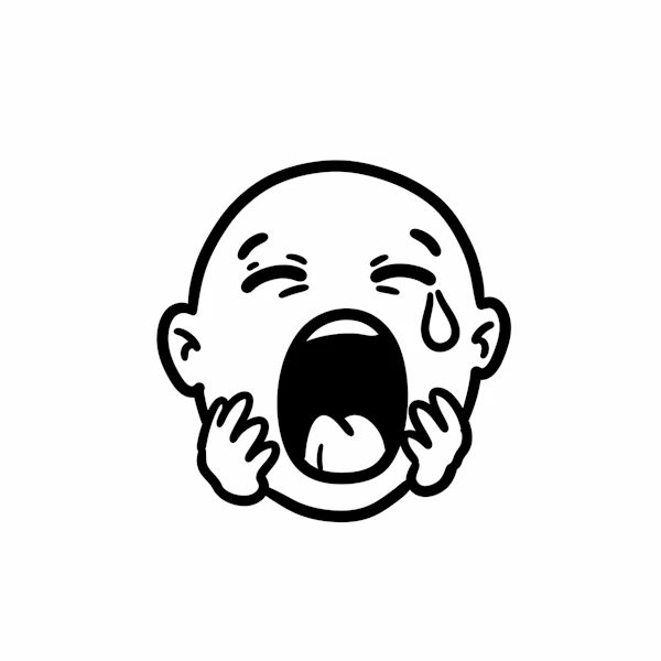 Crying Face Illustration