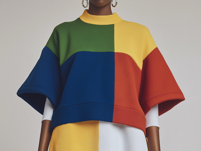 Color-Blocked Fashion Statement