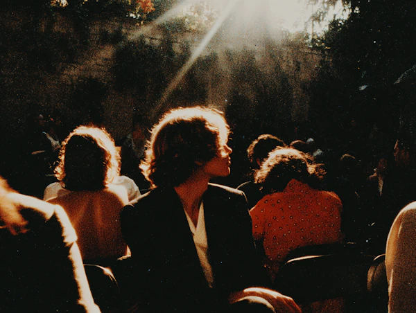 Sunlit Outdoor Gathering