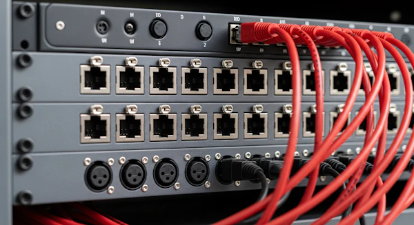 Network Rack Close-Up
