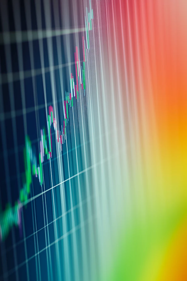 Financial Chart Close-Up