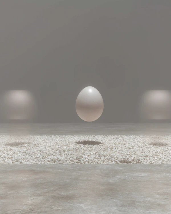 Levitating Egg Scene