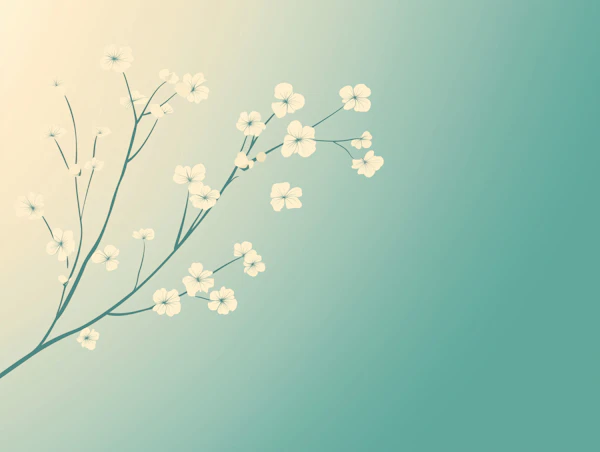 Minimalist Flower Branch