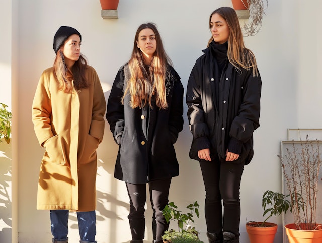 Three Women Friends Outdoors