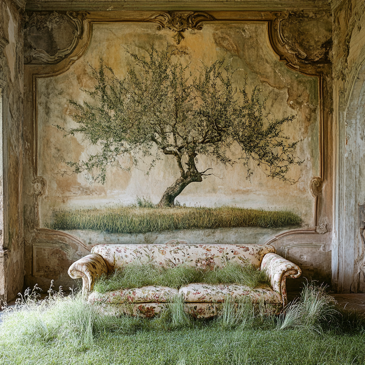 Nature Reclaims Vintage Room