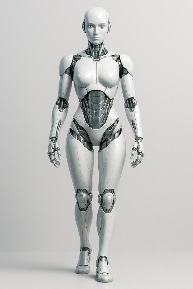 Futuristic Humanoid Robot
