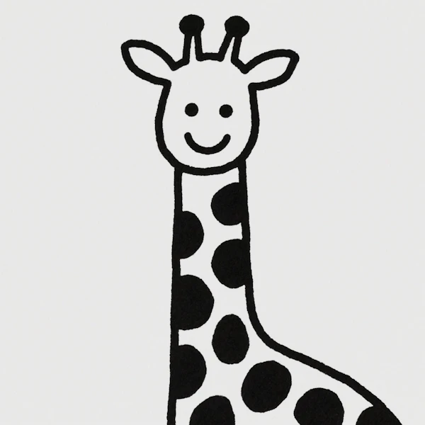 Minimalist Giraffe Art