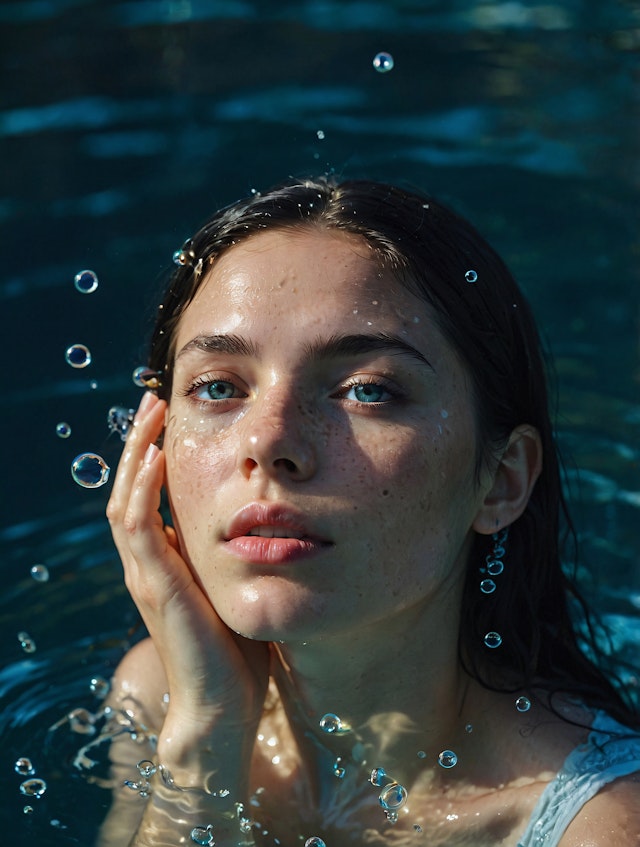 Serene Woman in Water