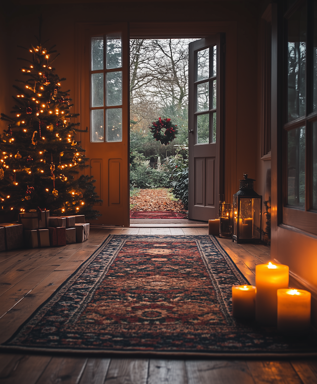 Cozy Festive Christmas Scene