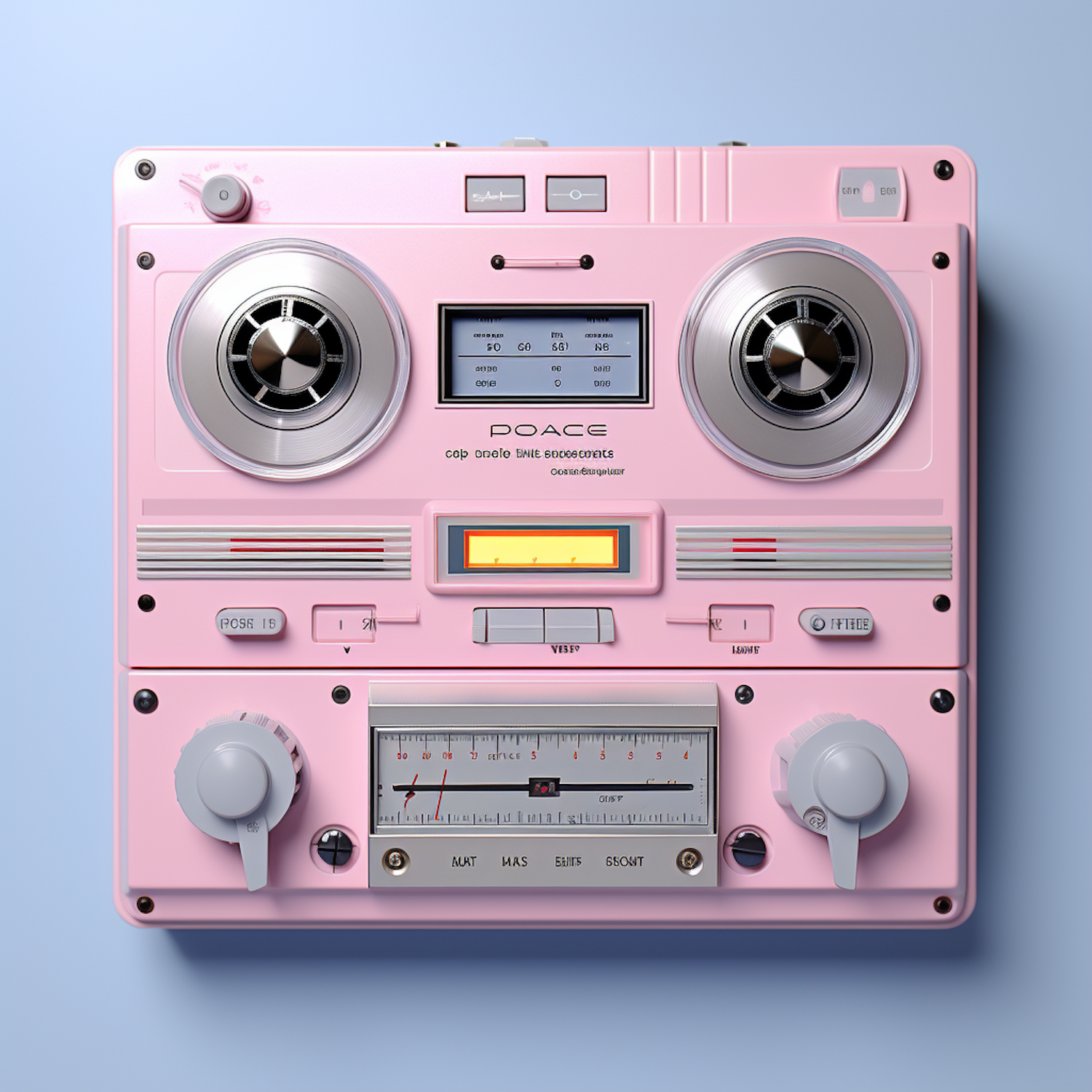 POACE Retro Pink Cassette Player