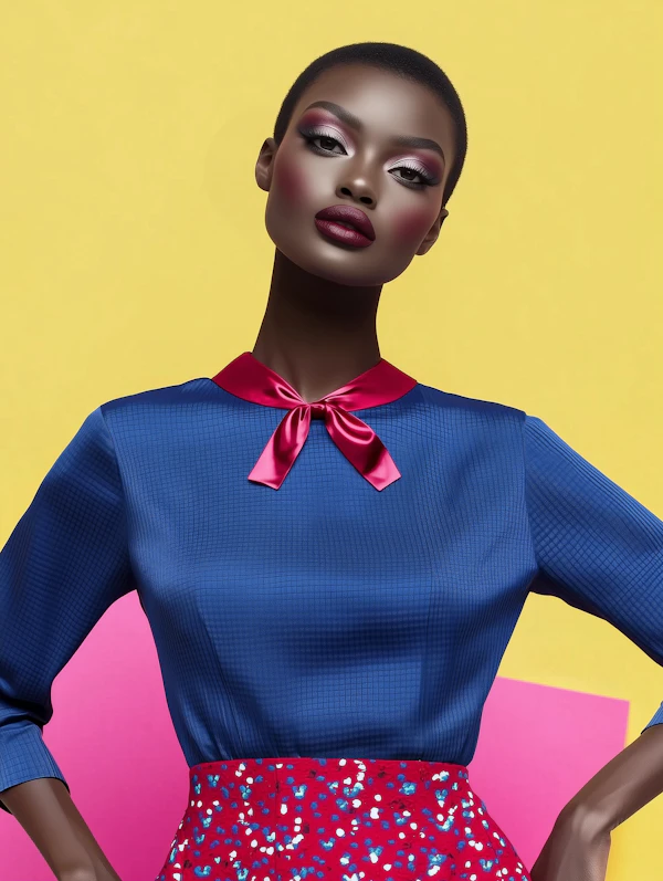 Striking Portrait with Vibrant Colors