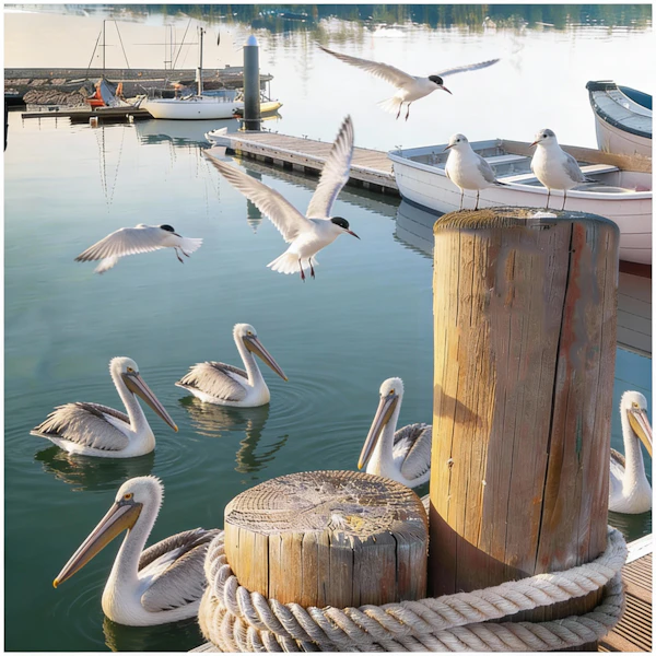 Serene Harbor Scene