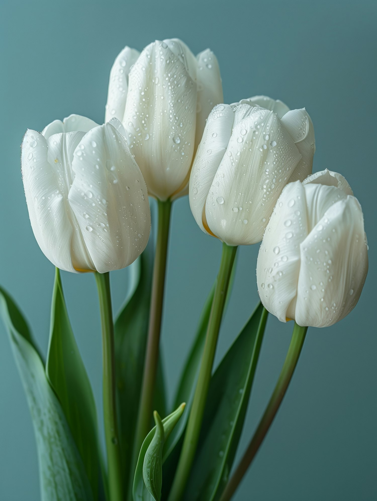 Close-up of White Tulips