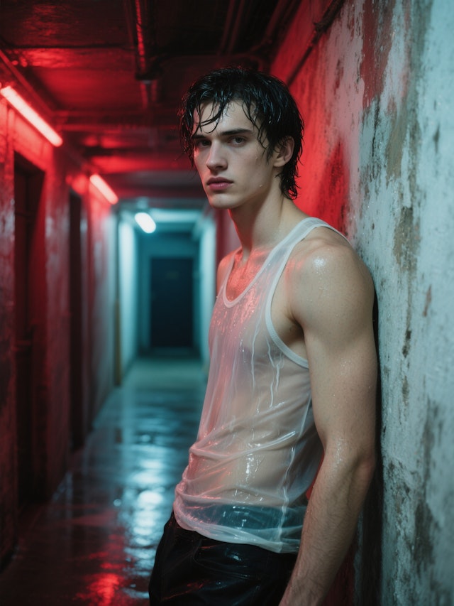 Moody Neon Portrait