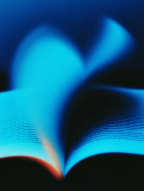 Glowing Abstract Book
