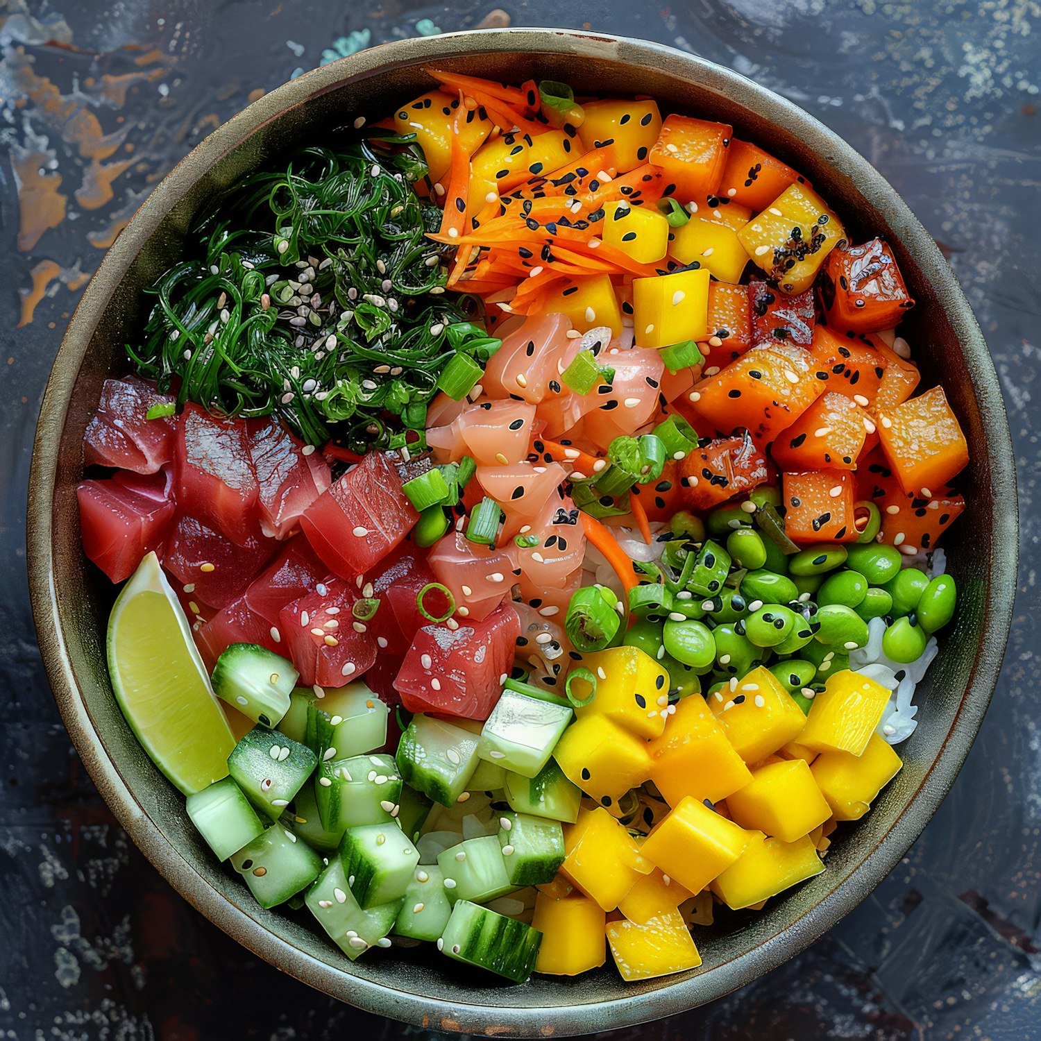 Colorful Poke Bowl