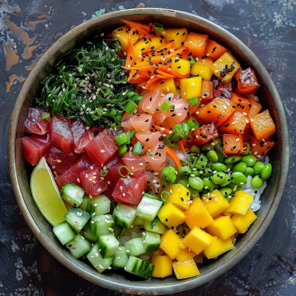 Colorful Poke Bowl