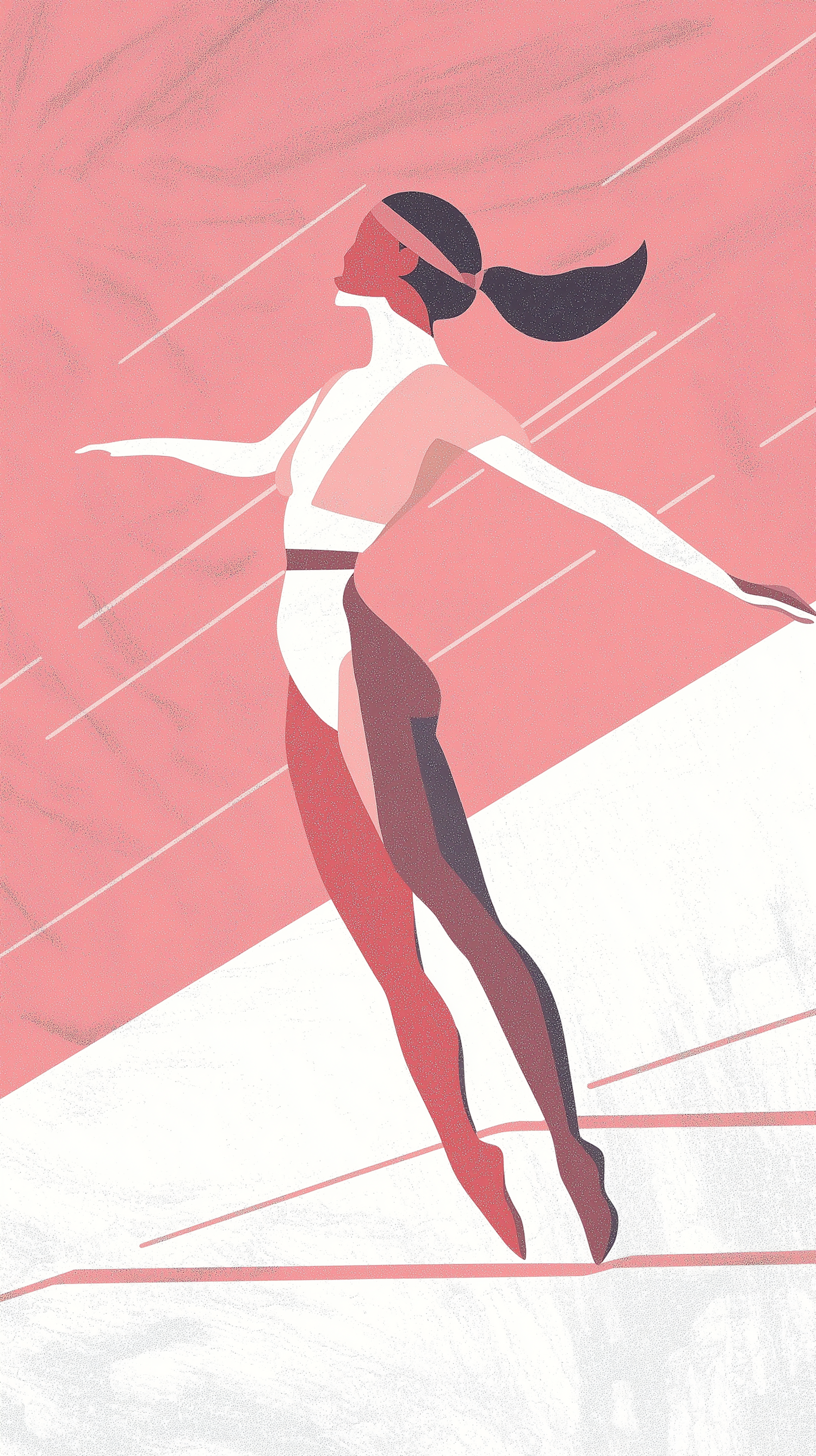 Stylized Woman in Dynamic Pose