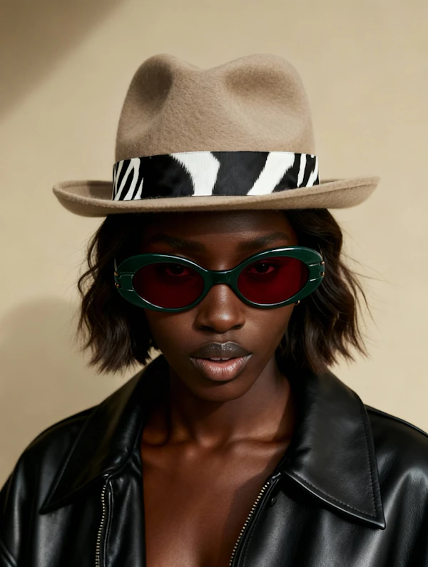 Stylish Hat and Sunglasses