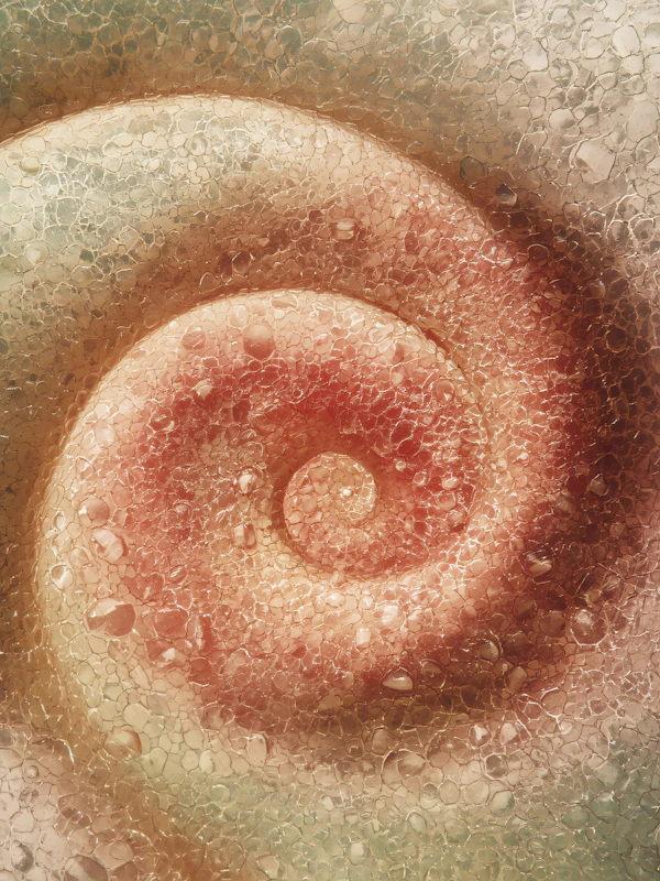 Textured Spiral Mosaic