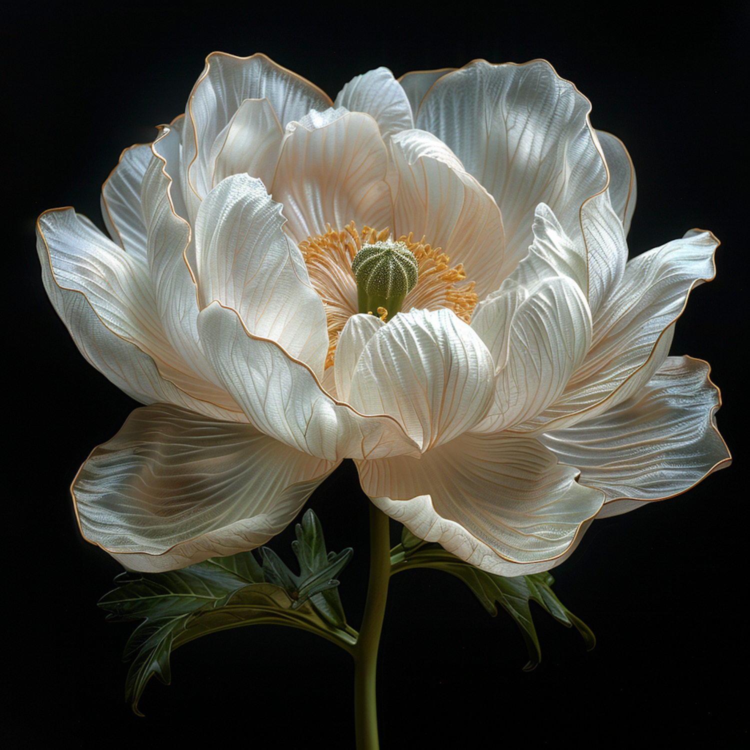 Ethereal White Flower