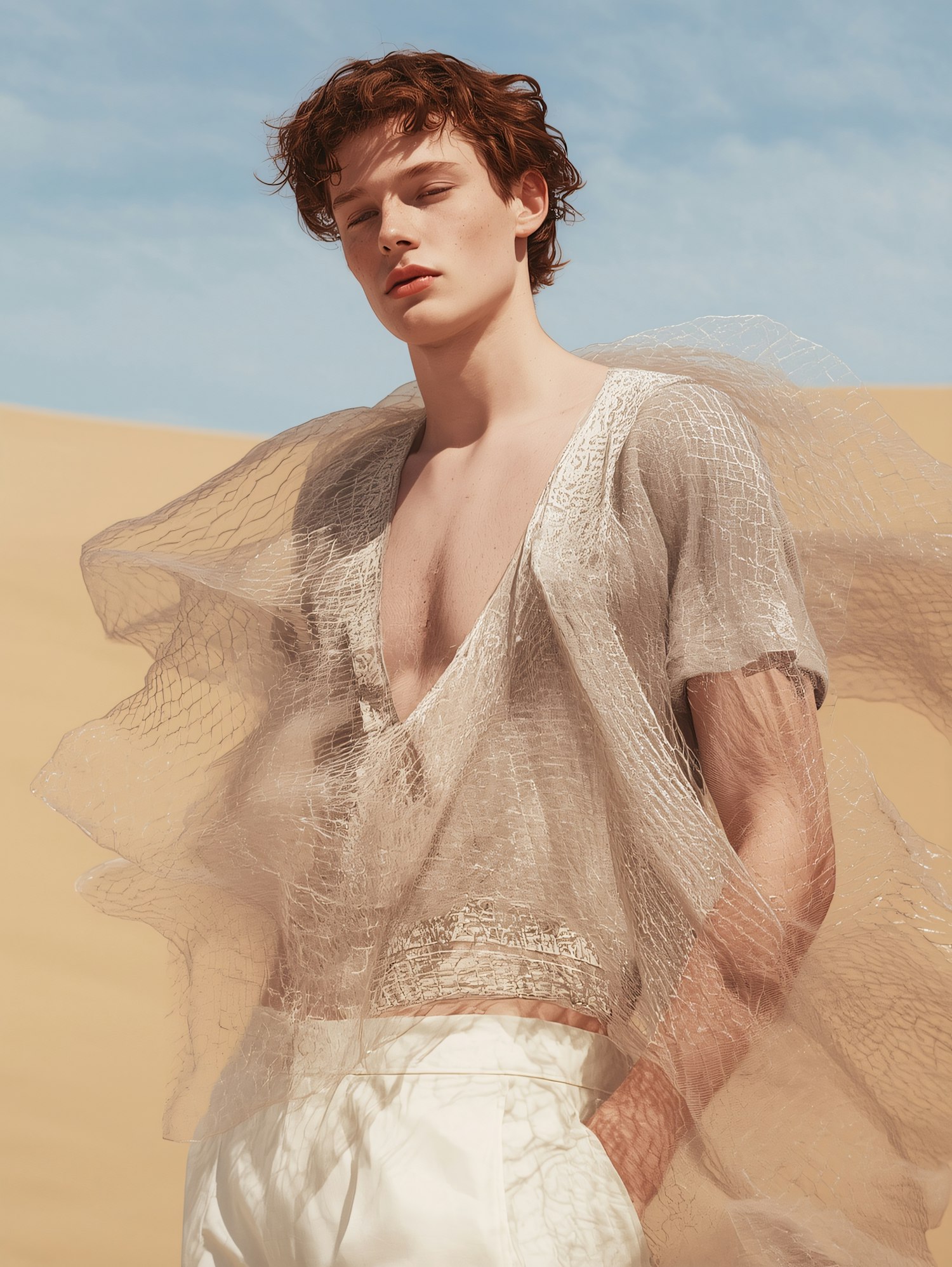 Man in Desert Fashion