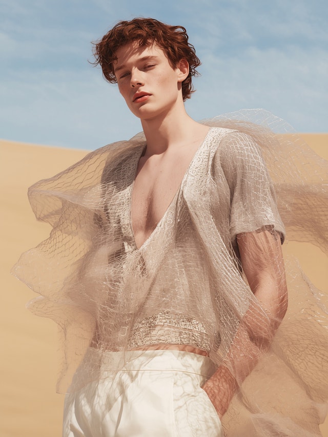 Man in Desert Fashion