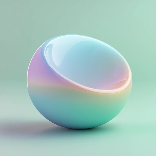 Futuristic Pastel Sphere