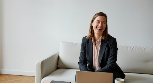 Woman in Modern Room
