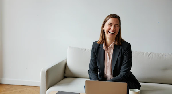 Woman in Modern Room