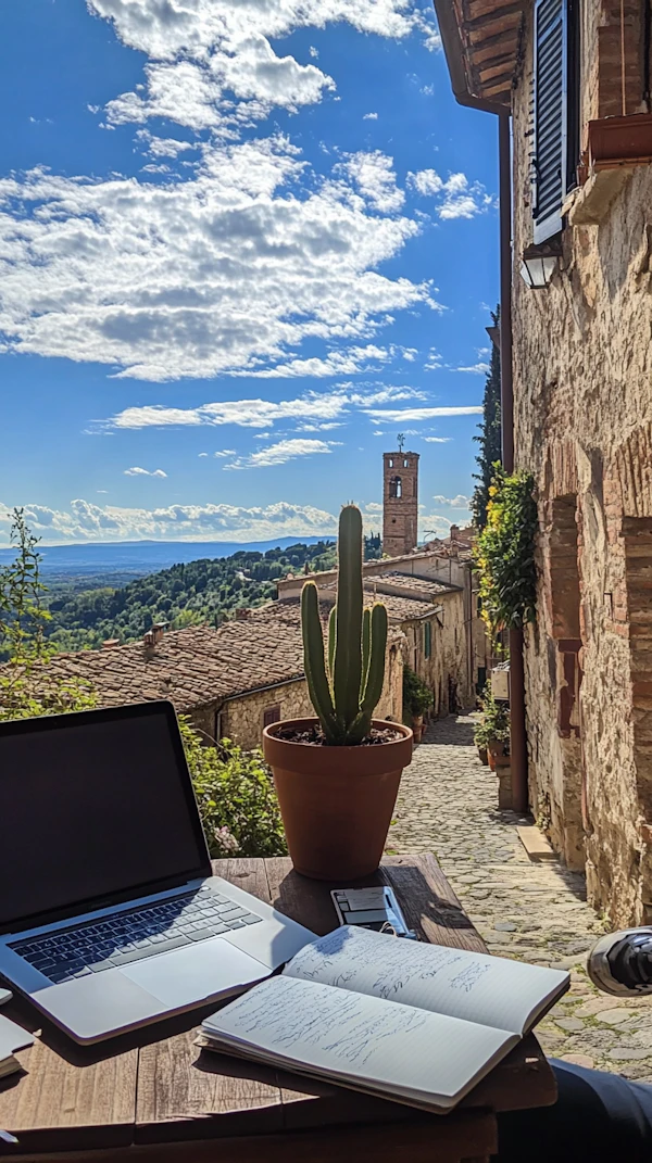Rustic Village Workspace