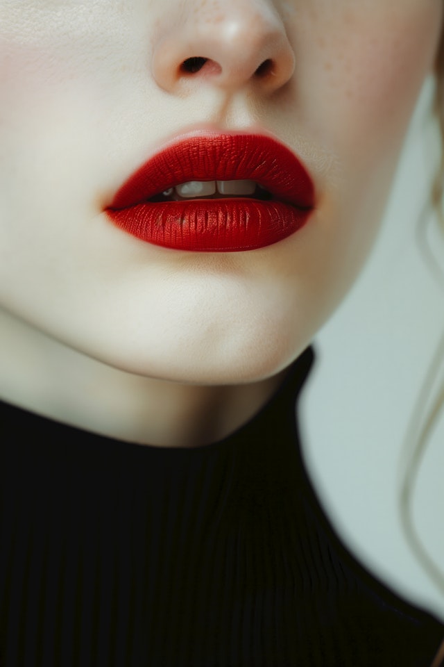 Close-up of Red Lips