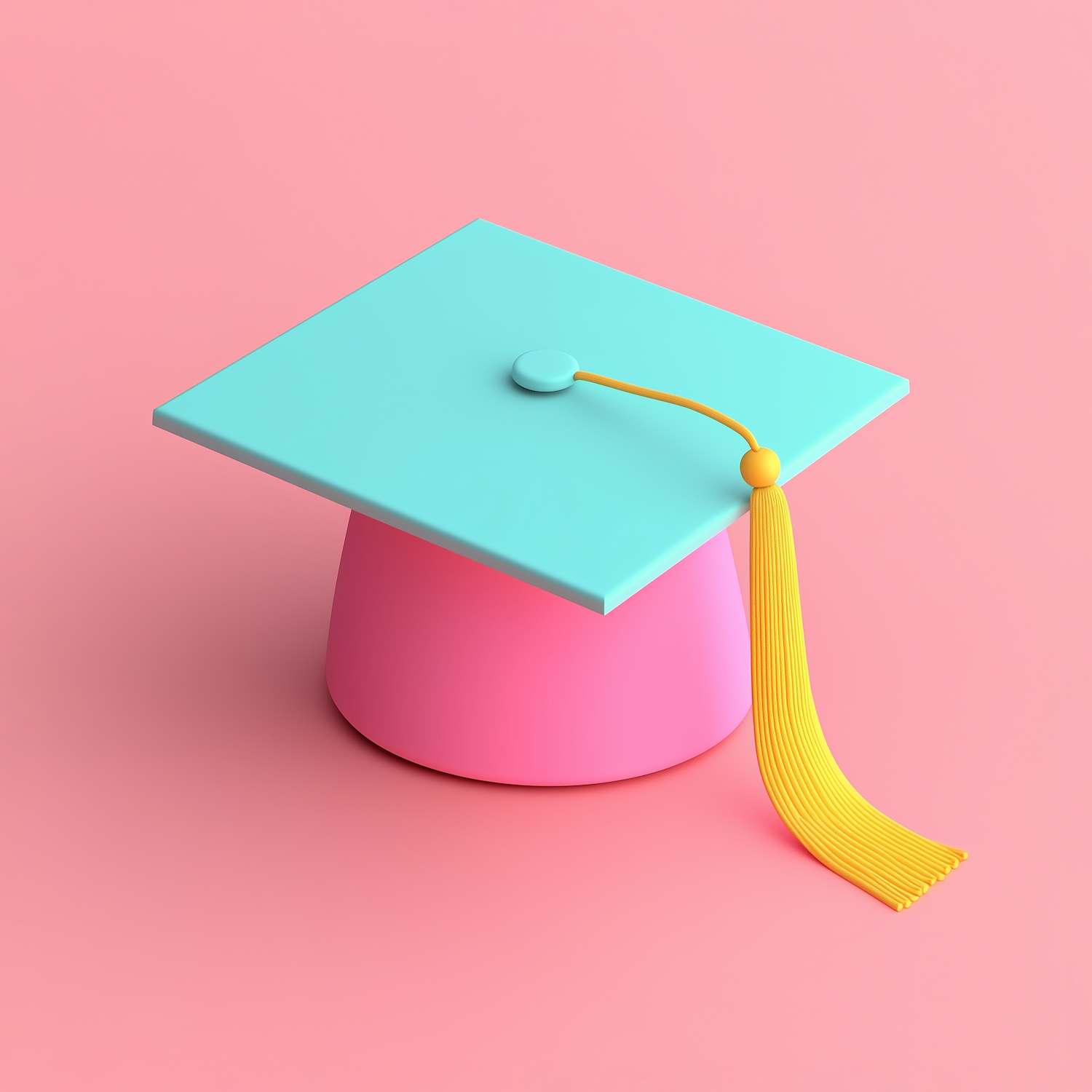 Stylized Graduation Cap Illustration