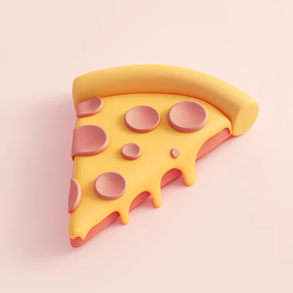 Whimsical Pizza Slice